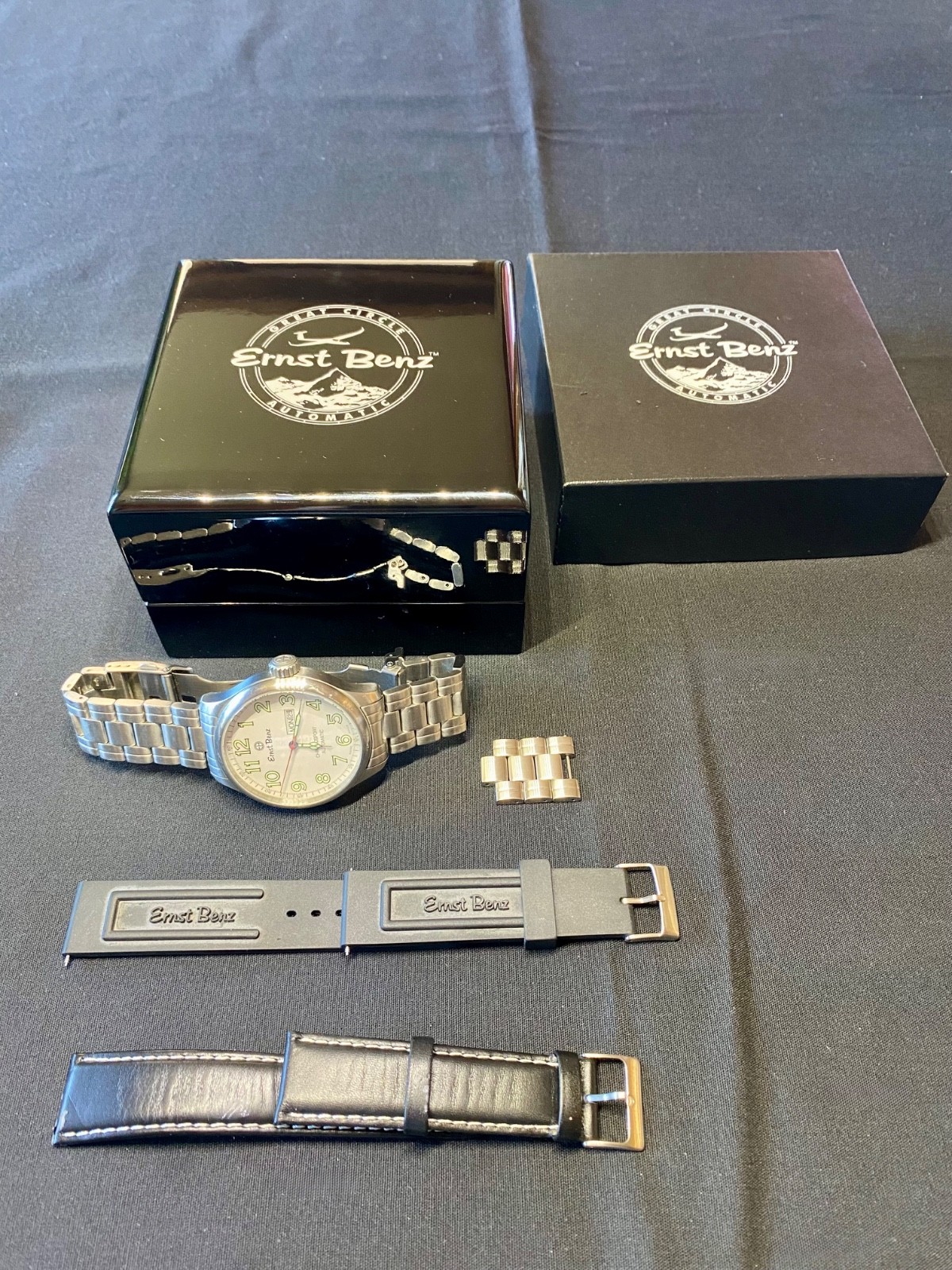 Ernst Benz 47mm ChronoSport Automatic 10200 – RARE White Face Dial Watch