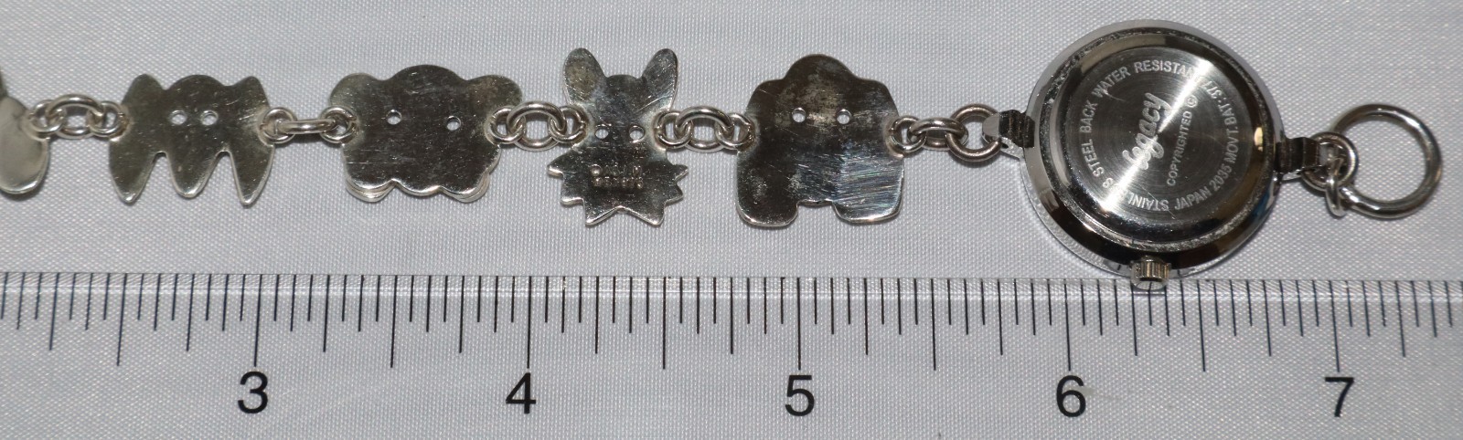 Anne Jane Harvey A&J H Sterling Silver 925 Dog Bracelet watch New Battery