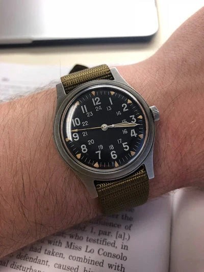 MWC GG-W-113 Military Watch Vietnam Field 38mm Mechanical Hand Wind