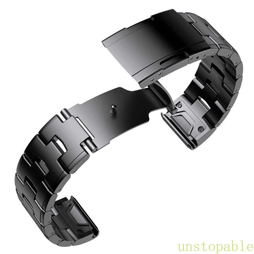 For Garmin Fenix 7X 7 6 6X 5 5X 3 Titanium Quick Metal Watch Band Strap 22/26mm