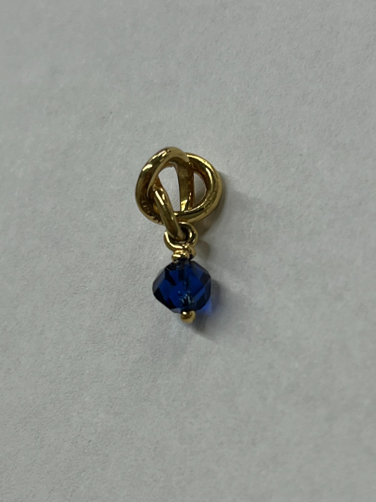 Authentic PANDORA #763462C09 Faceted Blue Eternity Circle Shine Charm -September