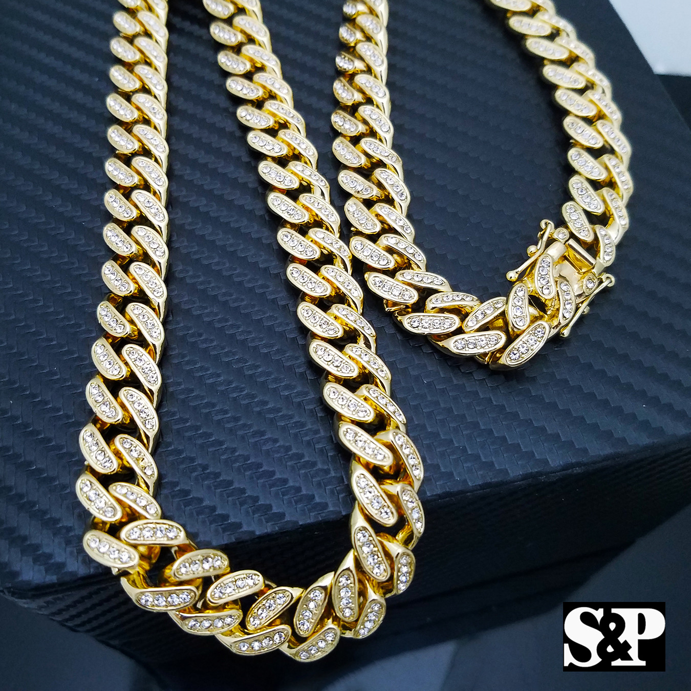 HIP HOP JUMBO XXL JESUS BODY CZ PENDANT 13mm 24″ ICED CUBAN CHAIN BLING NECKLACE