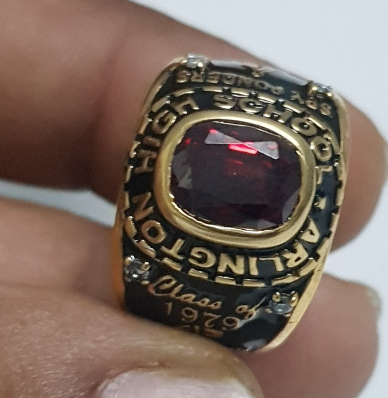 Order Now For 2026 Graduation Men’s 925 Silver Class Ring Gift Cushion Gemstone