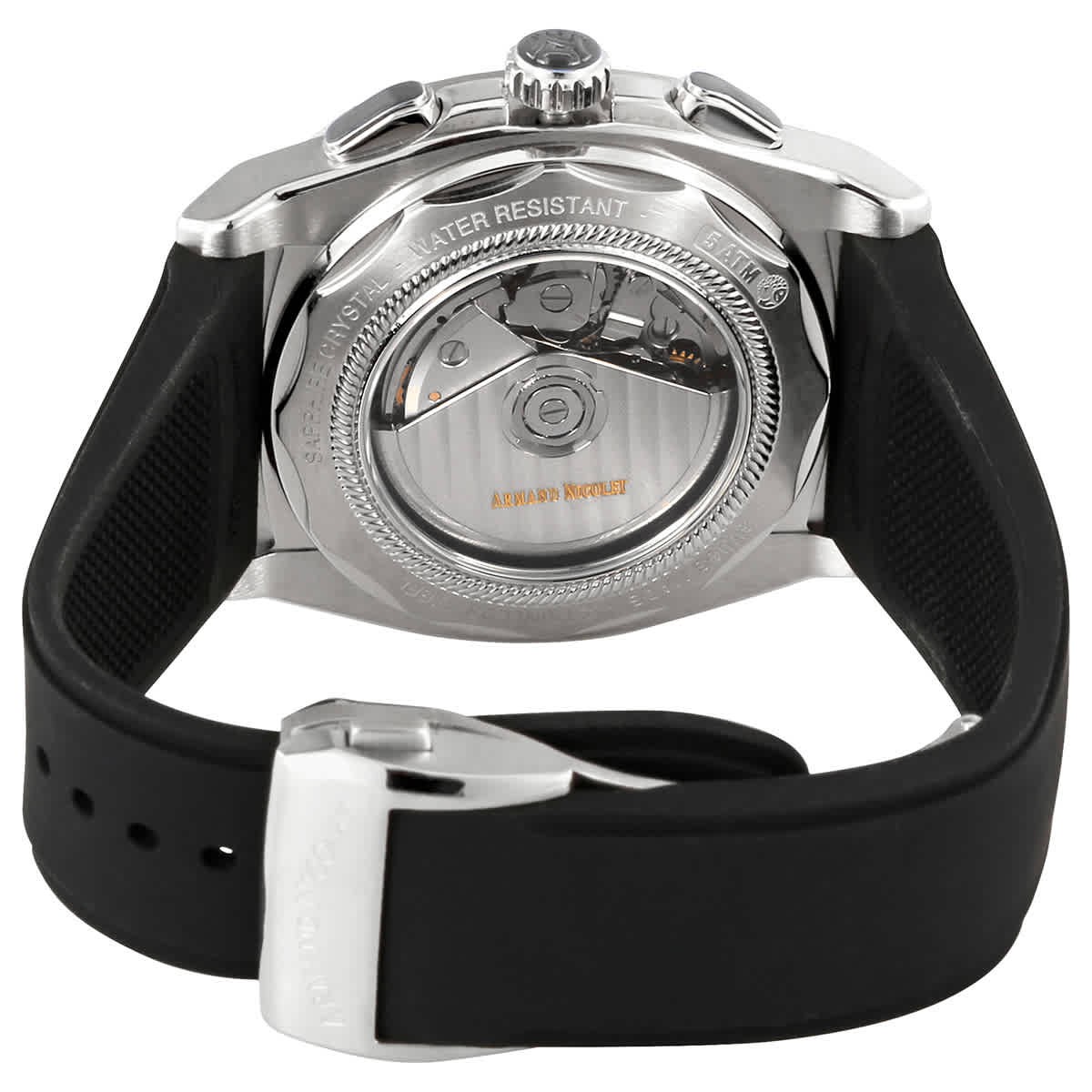 Armand Nicolet JH9 Chronograph Automatic Black Dial Mens Watch A668HAANOGG4710N