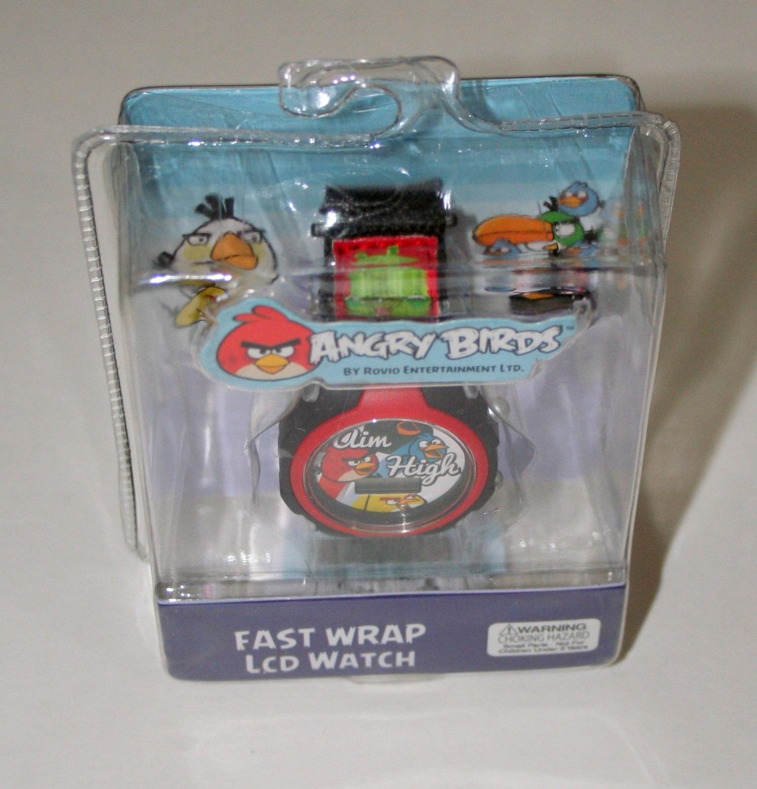 2 Angry Birds Aim High Fast Wrap LCD Watch Sealed New NOS 2014 Dead Battery