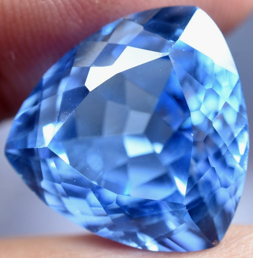 Natural 21.25 Ct Namibia Jeremejevite Flawless Certified Stunning Loose Gemstone