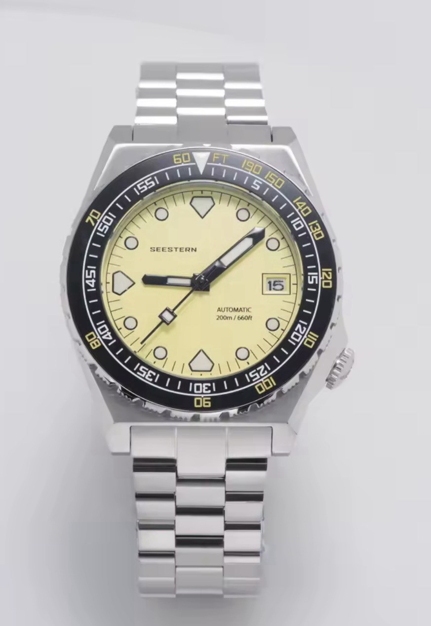 Seestern Automatic 40mm 20ATM Yellow Dial Sapphire
