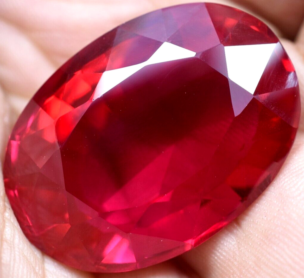 Natural 93.35 Ct Mogok Pink Huge Ruby Sparkling GGL Certified Loose Gemstone