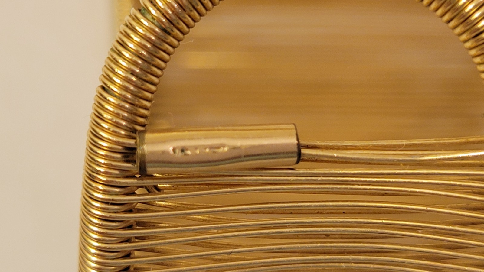 Tana Acton Cuff Bracelet 12k Gold Filled Wave Shape, Hand Crafted Adjustable