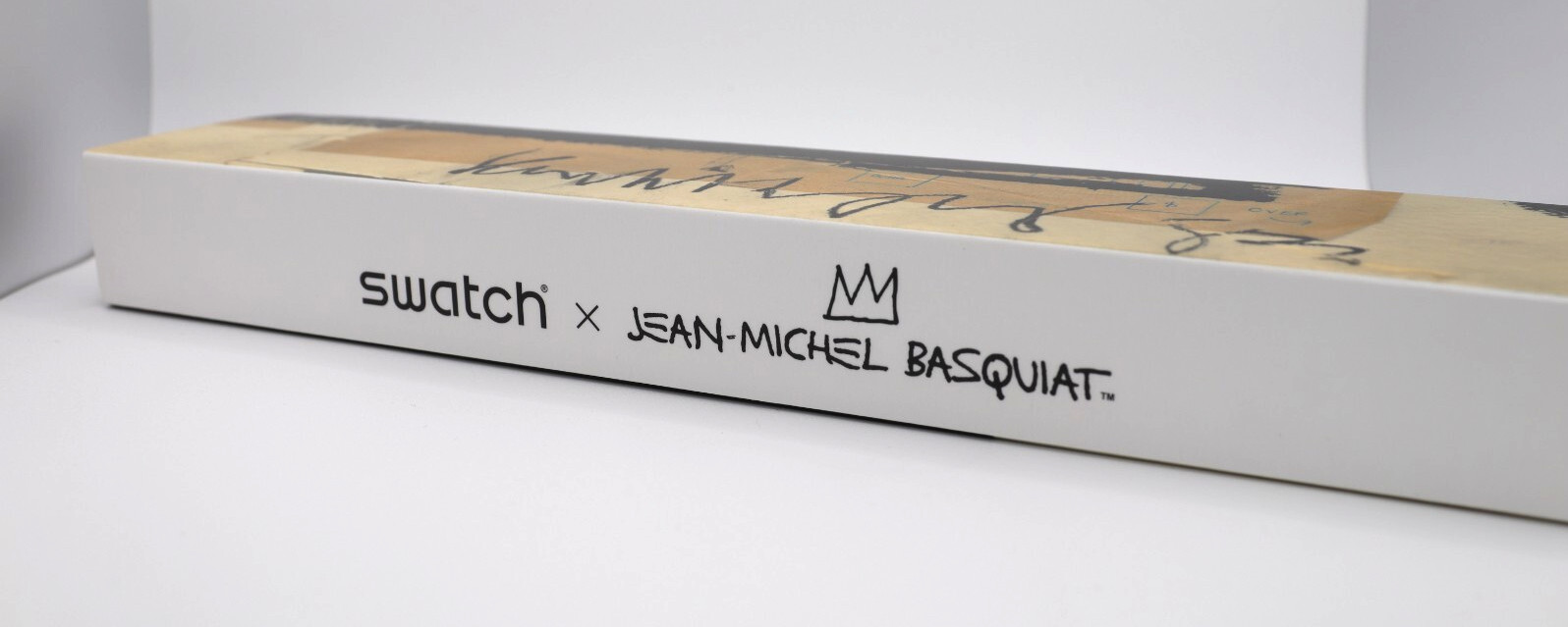 New Swiss Made Swatch UNTITLED BY JEAN-MICHEL BASQUIAT SUOZ355 ART 41MM ART Work