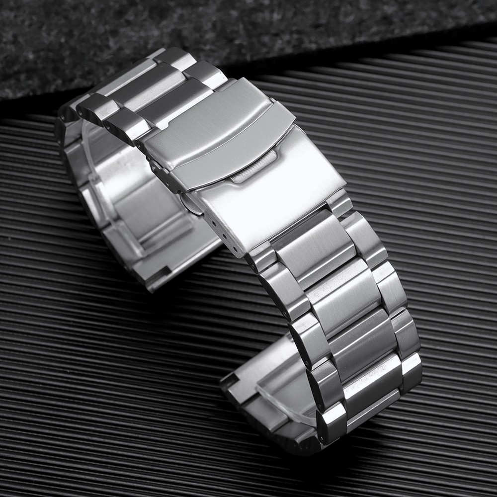 316L Oyster Solid Stainless Steel Watch Band Strap 18/19/20/21/22/23/24/25mm