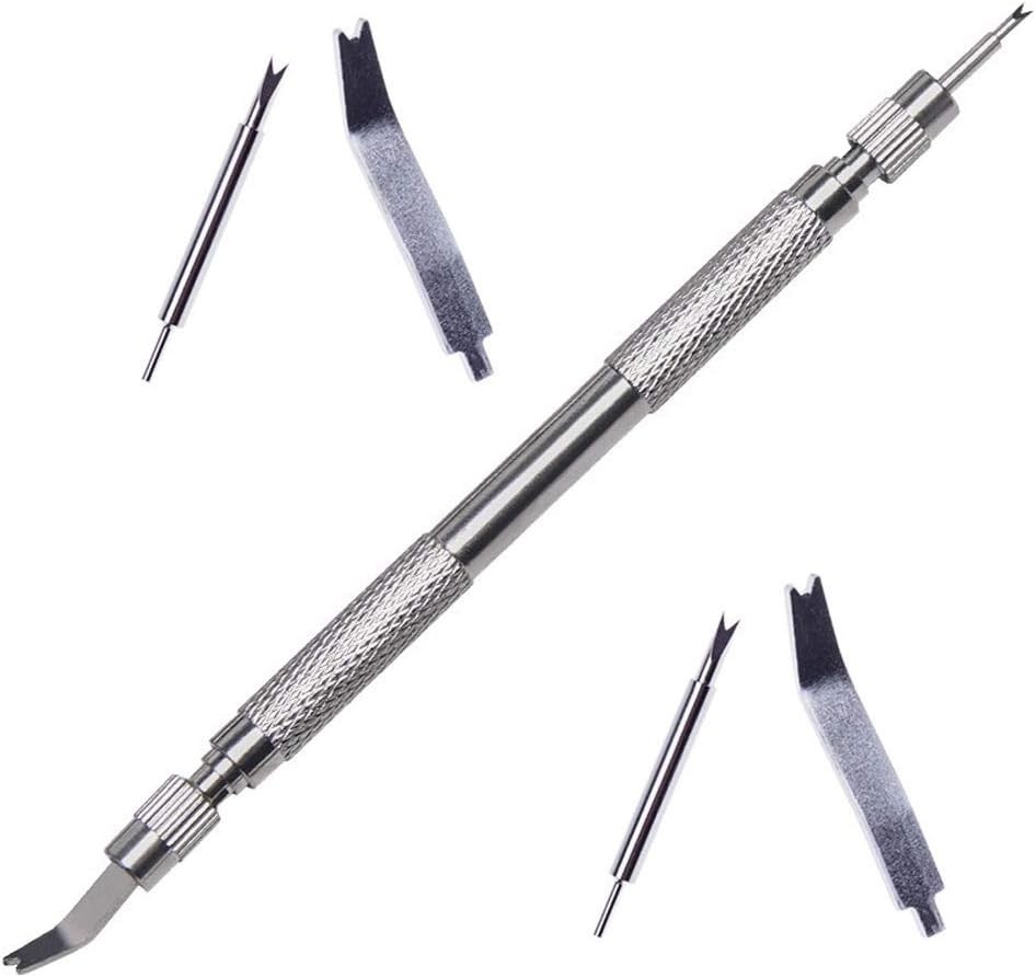 5-Piece Spring Bar Tool Set for Effortless Watch Band Replacement in Silver
