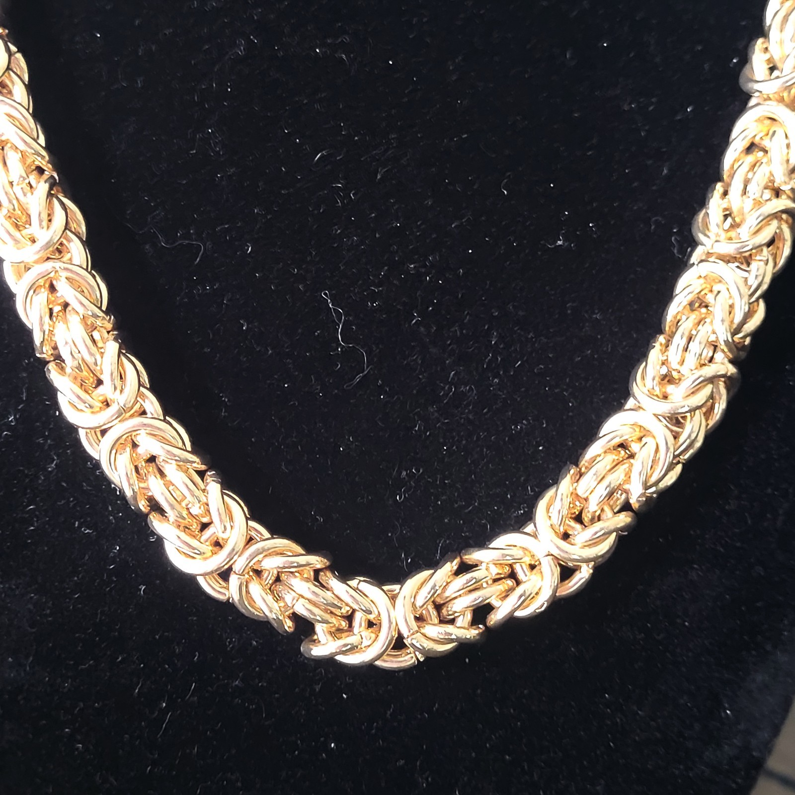 BYZANTINE GOLDTONE NECKLACE 18″ EXPANDABLE TO 20″