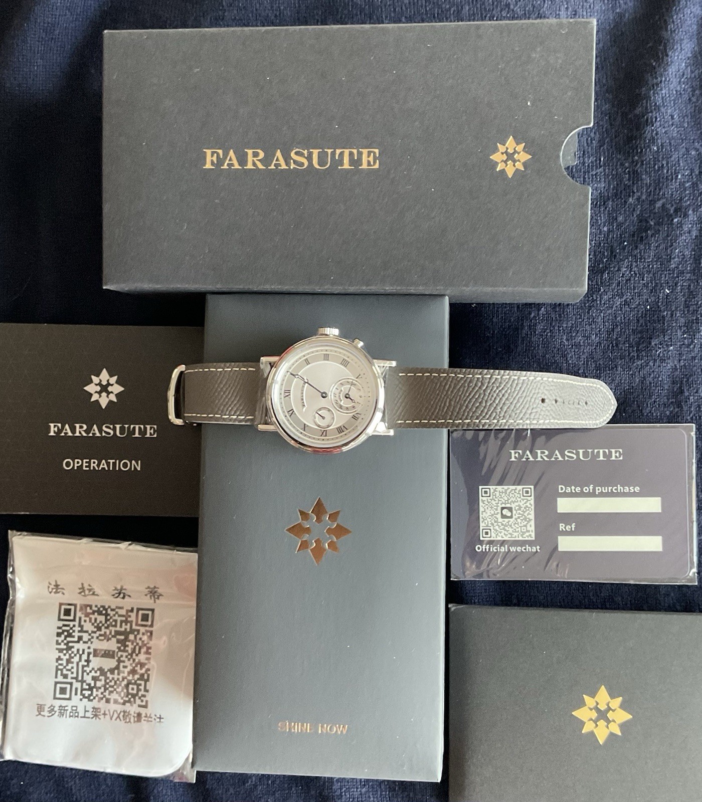 NIB Farasute Alarm Watch Full Set
