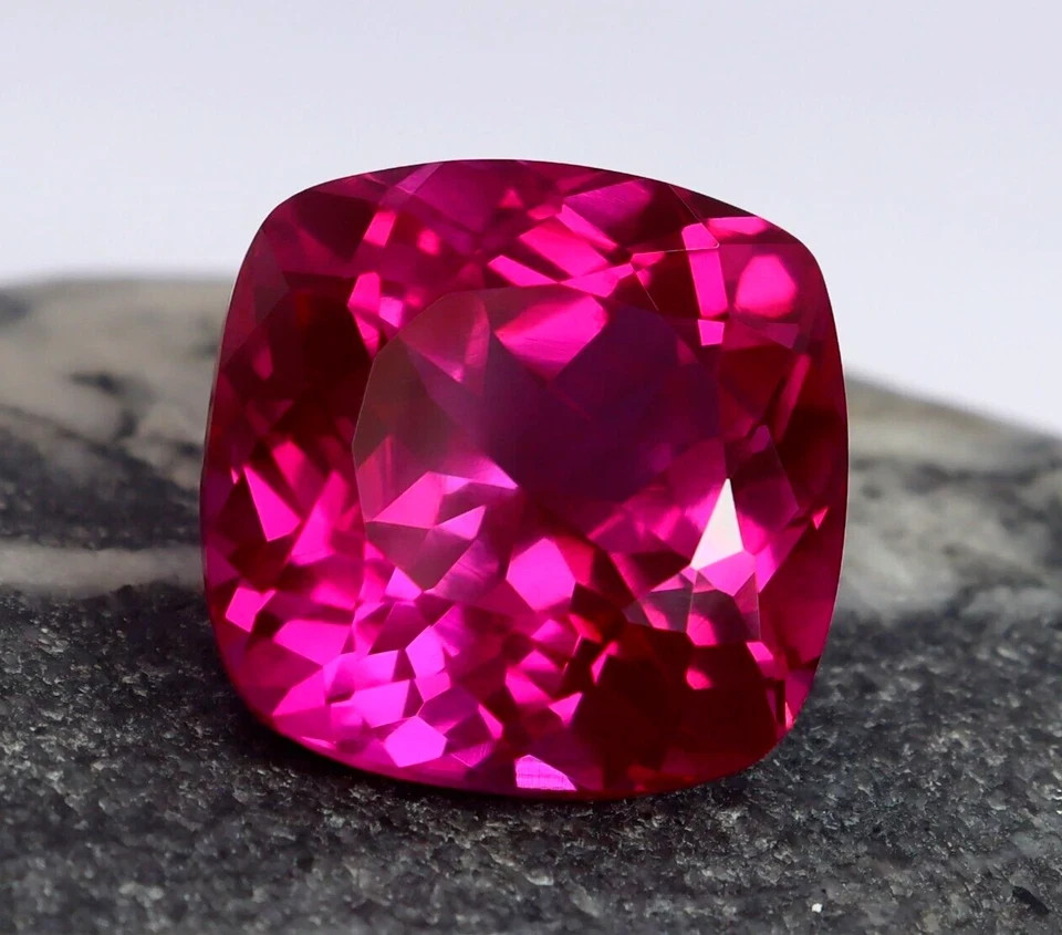 AGL Certified 8.65 Ct Natural Pink Sapphire Cushion Cut Loose Gemstone With Gift