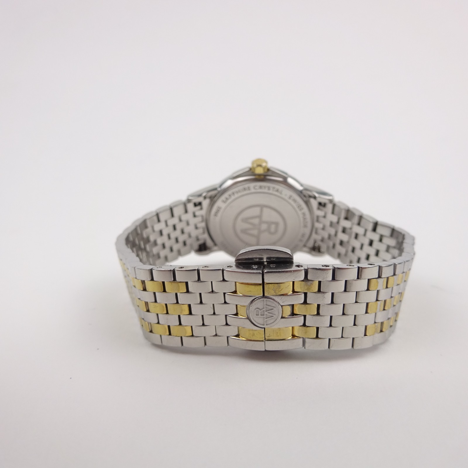 Raymond Weil Tradition 5966 Watch 2 Tone Mother of Pearl Dial Women’s