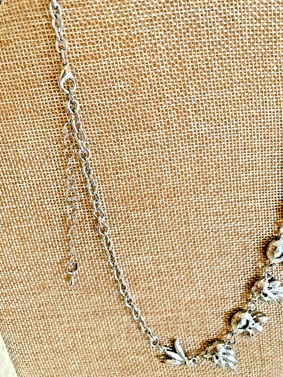 Lovita & Co 18″ Silvertone Crystal Necklace Set w Crystal Stud Earrings