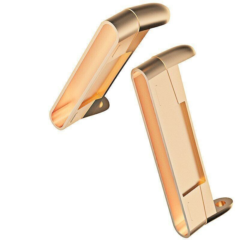 Connector 316L Stainless Steel Fr Fitbit Versa4 3 Sense Metal Adapter Watch Band