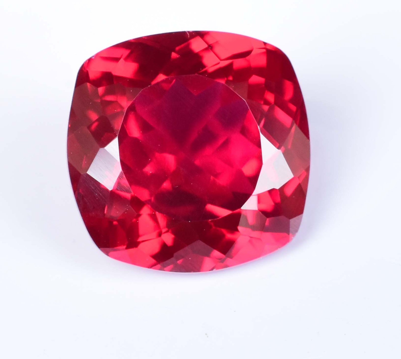 11.40Ct Natural Myanmar Red Spinel Certified Cushion Cut Flawless Loose Gemstone