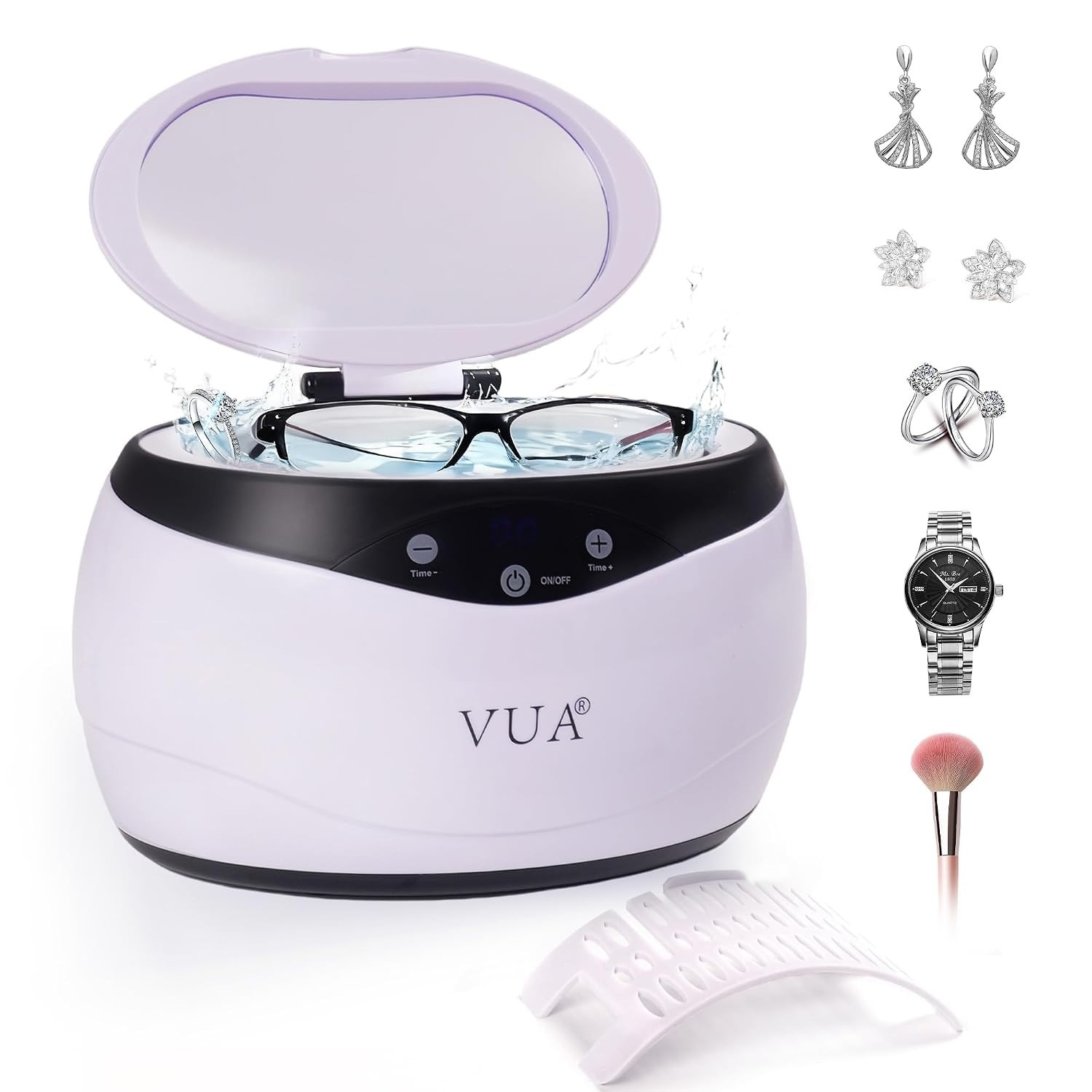 Ultrasonic Jewelry Cleaner 650ml (22oz), 42kHz Ultrasonic Cleaner Machine