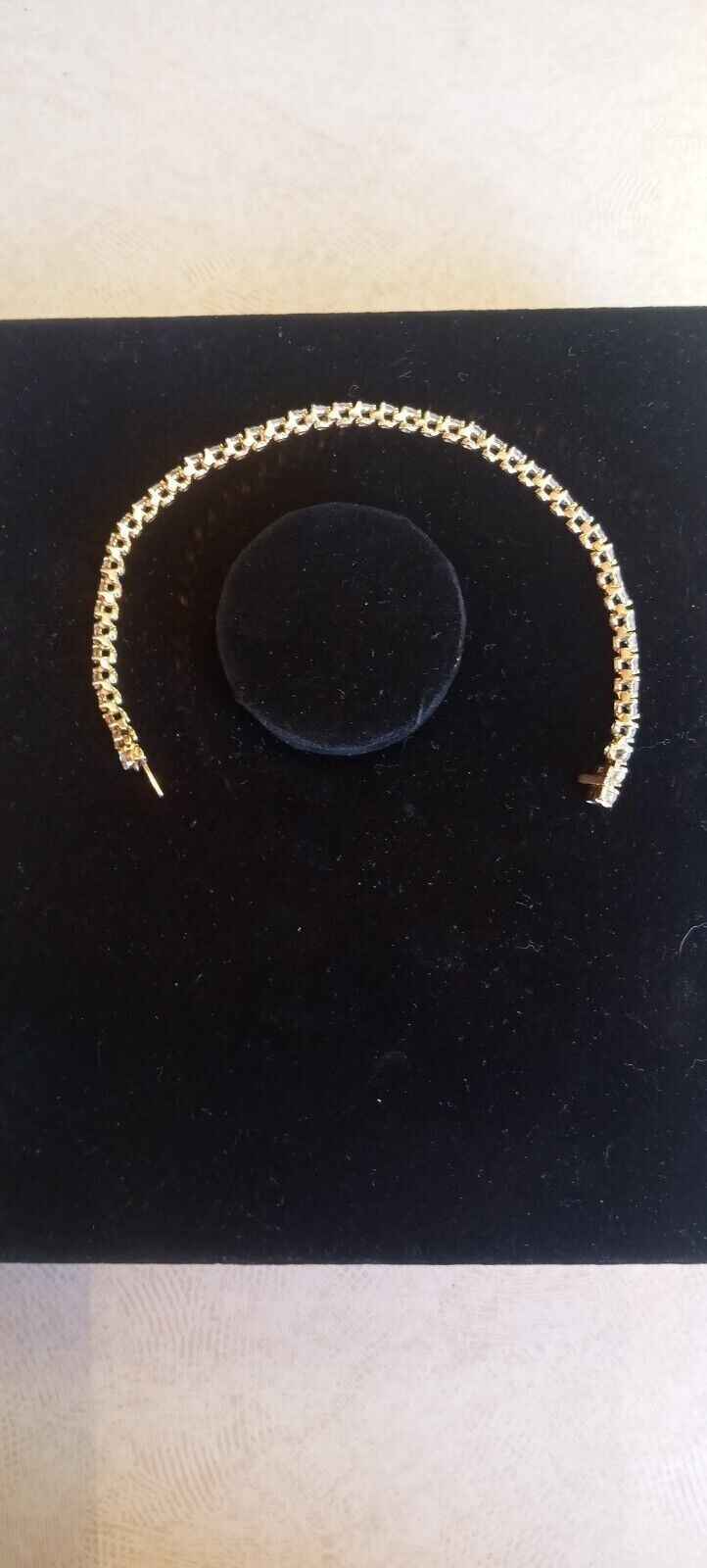Martini Set 6.60CT Round Natural Diamond Women’s Tennis Bracelet 14K Yellow Gold