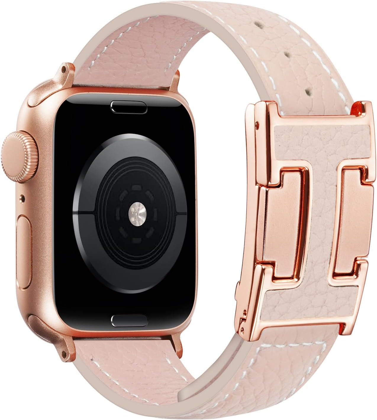 Leather Magnetic Band Compatible with Apple Watch Bands 38Mm 40Mm 41Mm 42Mm 44Mm