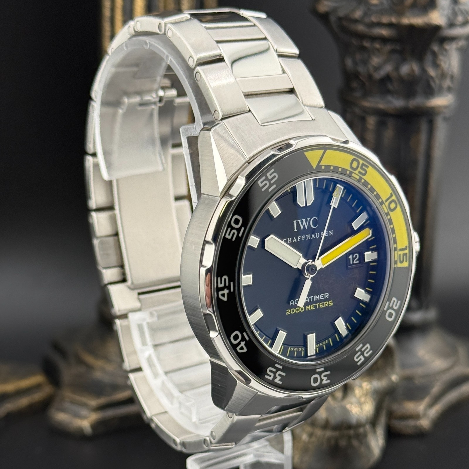 IWC Aquatimer 44mm Automatic 2000 IW356808 Bracelet & OEM Rubber Strap Box Card