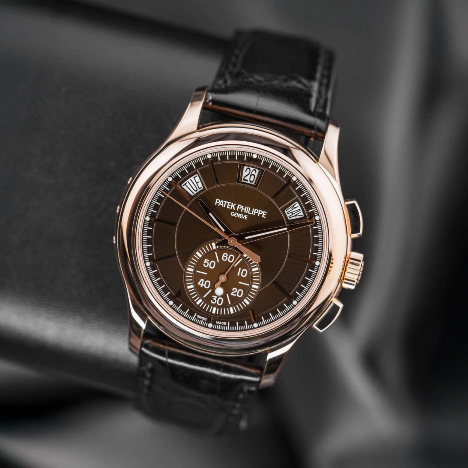 Patek Philippe 5905R-001 Annual Calendar Chronograph Rose Gold with Papers