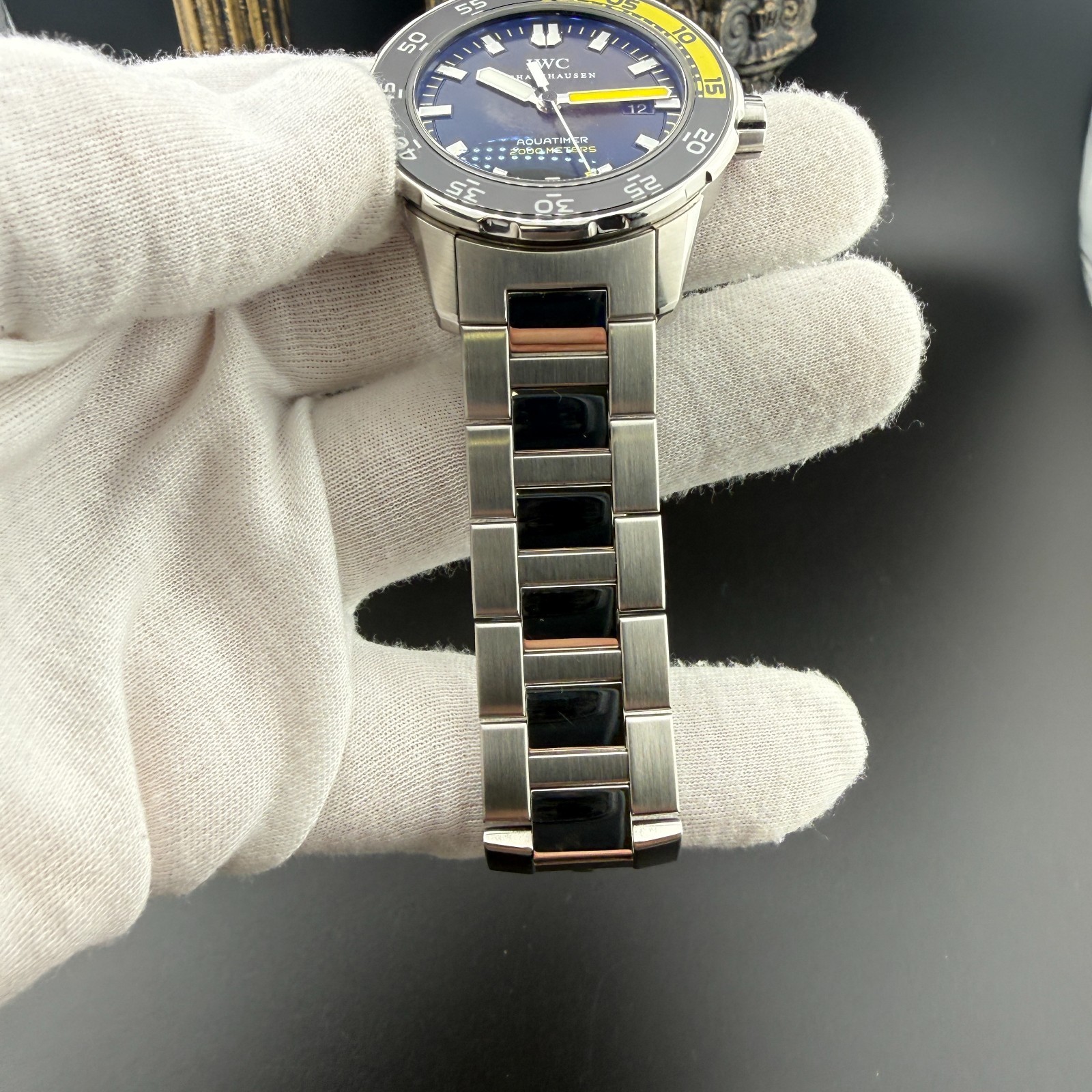 IWC Aquatimer 44mm Automatic 2000 IW356808 Bracelet & OEM Rubber Strap Box Card