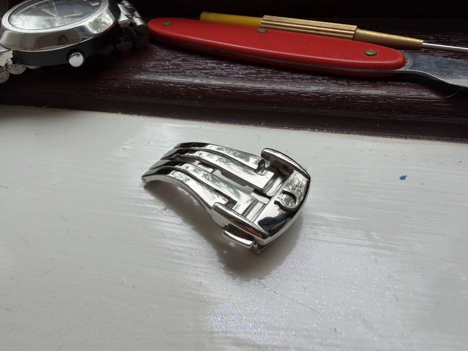 20mm Omega Seamaster Speedmaster Deployment Clasp To Leather Rubber strap