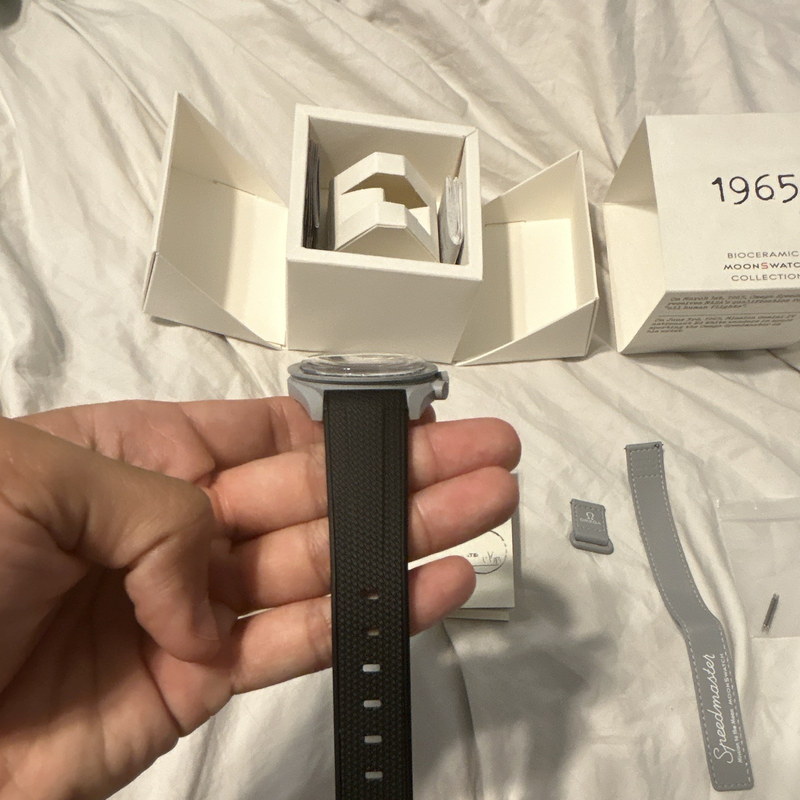 Swatch Bioceramic MoonSwatch 1965 Only tried on Original strap and Rubber