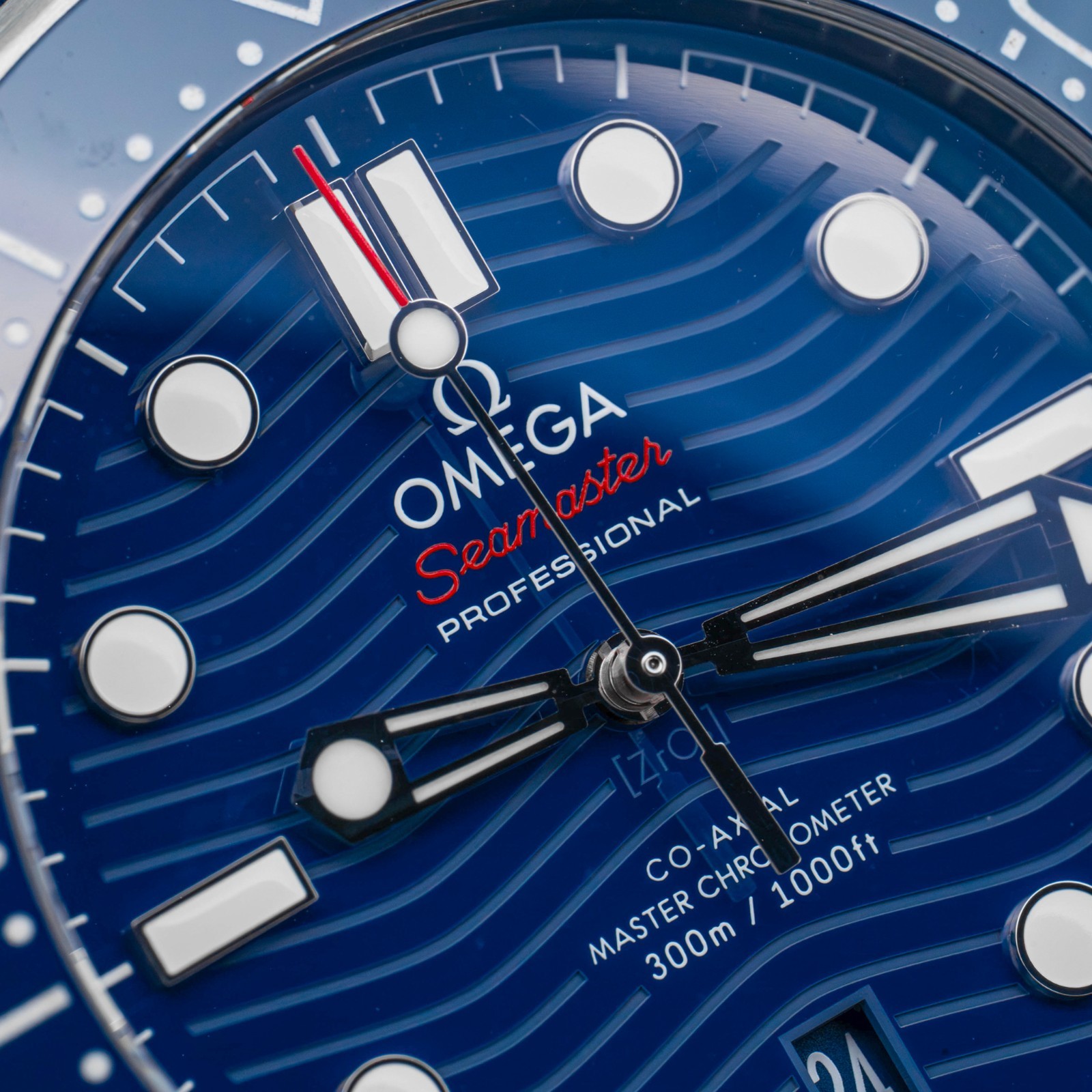 2023 Omega Seamaster Diver 300m Blue Dial on Bracelet 210.30.42.20.03.001 B+P