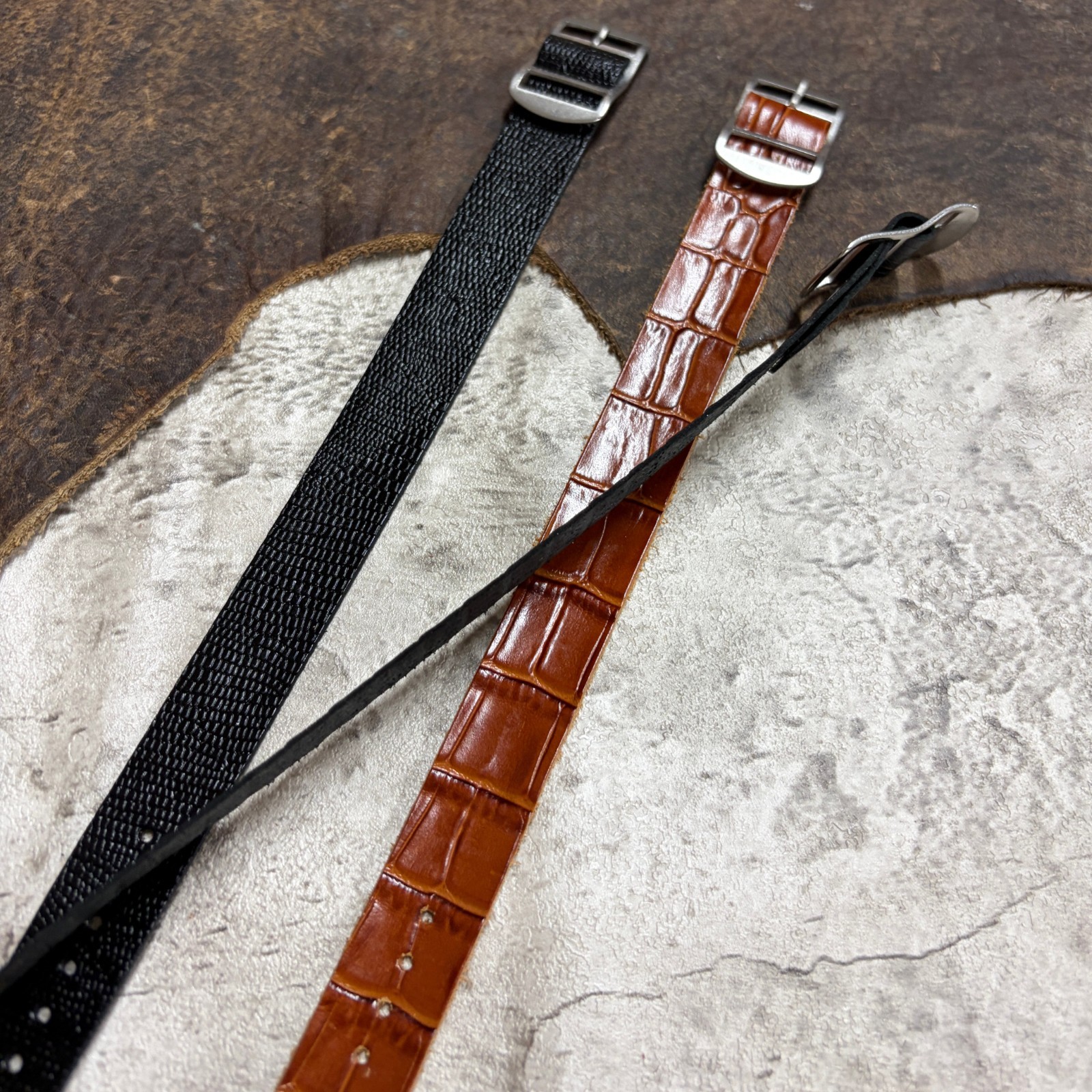 Size 14/16/18/20mm Handmade Vintage Leather Fixed Lug Watch Strap Band #138D