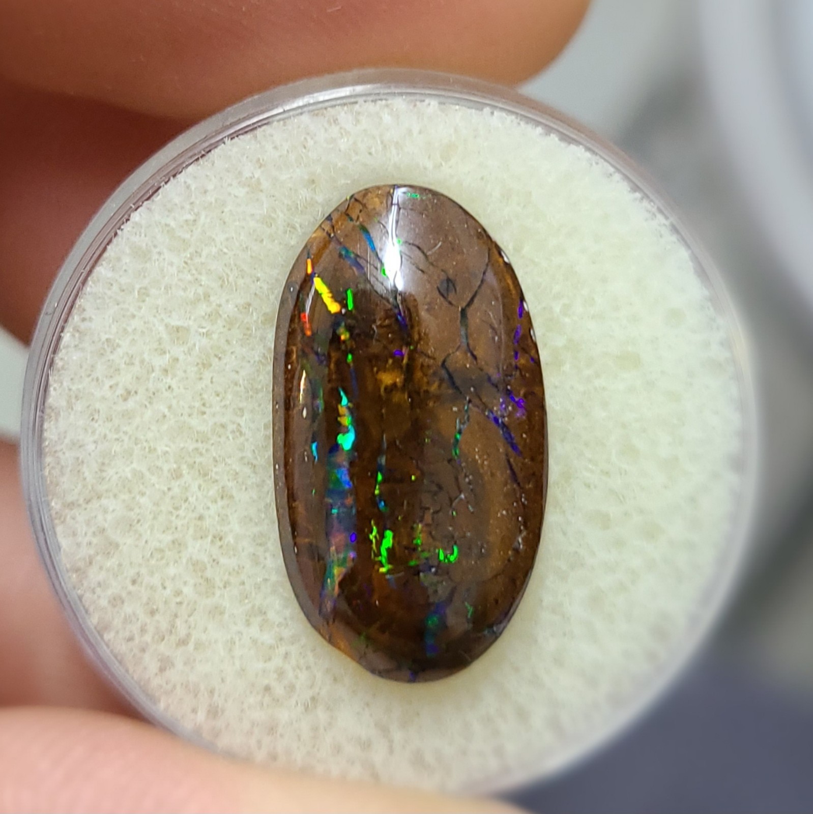 9.45 ct Koroit Boulder Opal *INVESTMENT GRADE* Best fire-all colors double sided