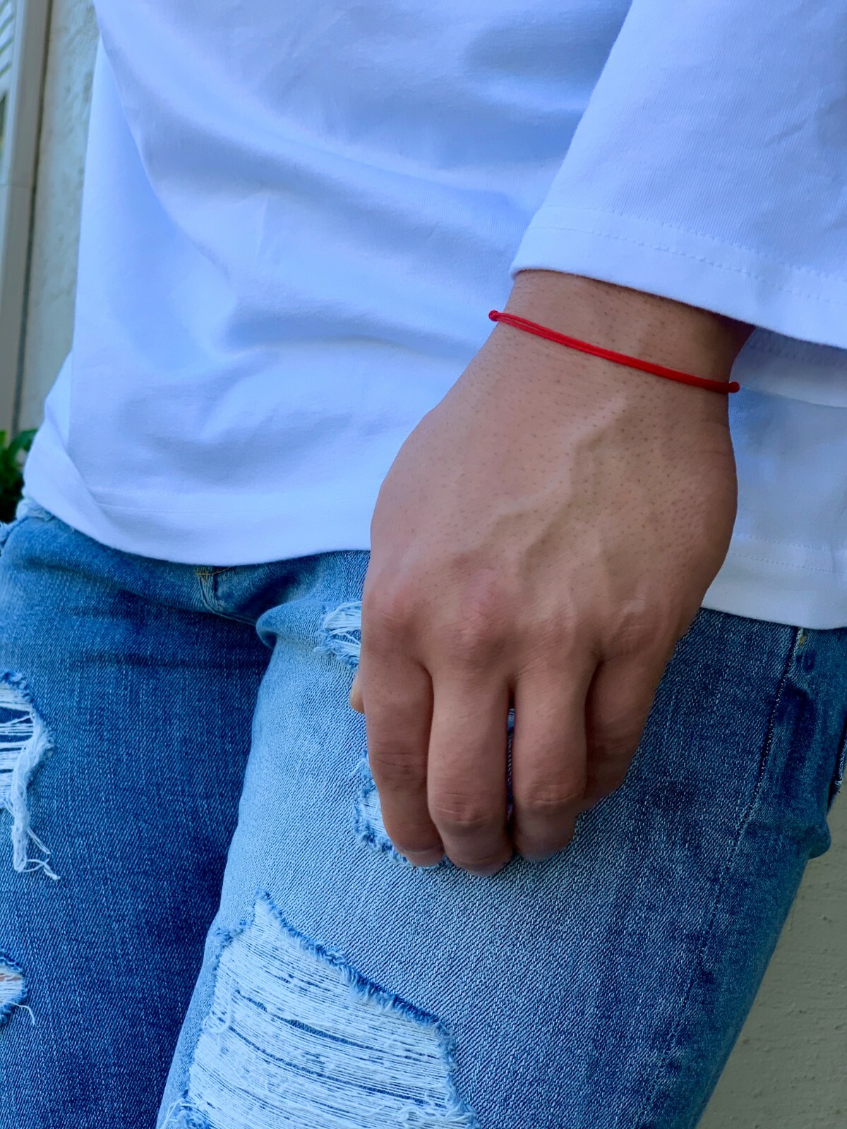 Red String Bracelet Mens Cord Surfer Bracelet Gift Women Protection Kabbalah USA