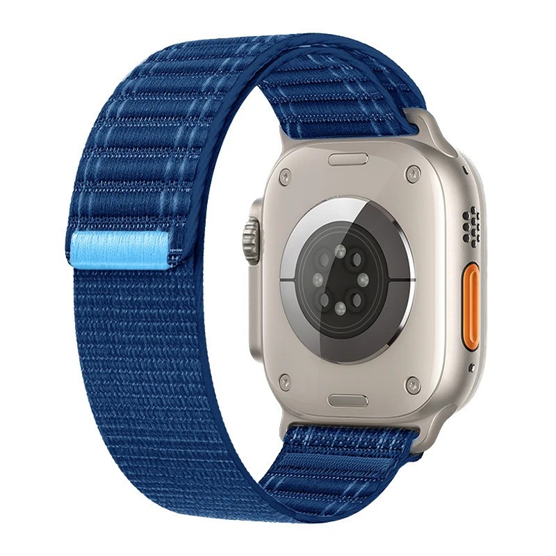 Woven Nylon Sport Loop Band for Apple Watch Series 10 9 8 7 11 SE Ultra 38–49mm