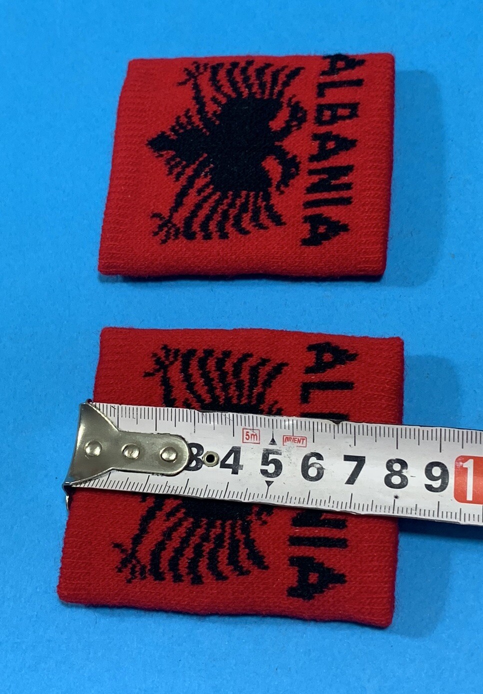 NEW ALBANIA FLAG 2WRIST BAND-ELASTIC FLAG SPORT UNISEX BRACELET-ALBANIA SOUVENIR