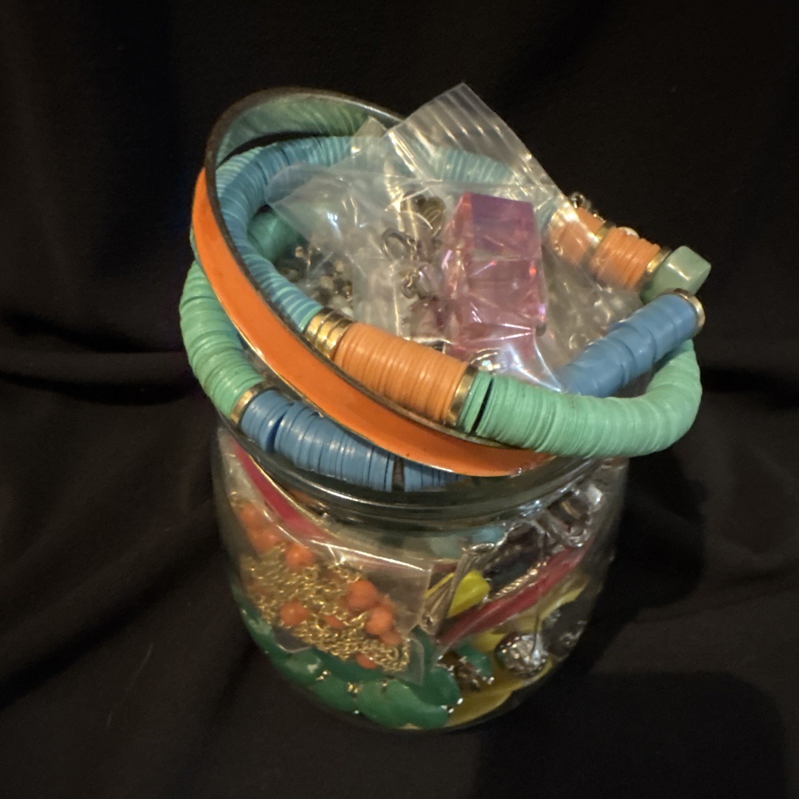 Women’s Mixed Fashion Jewelry Lot Multicolor 1.2 pounds. Jar not included.