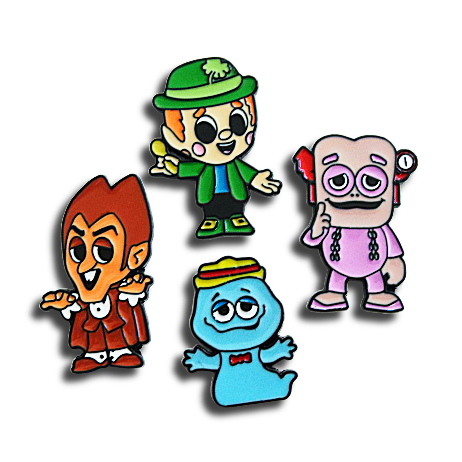 NIP Enamel Pins Retro Colorful Characters ITA Bag Collector Trading USA Seller