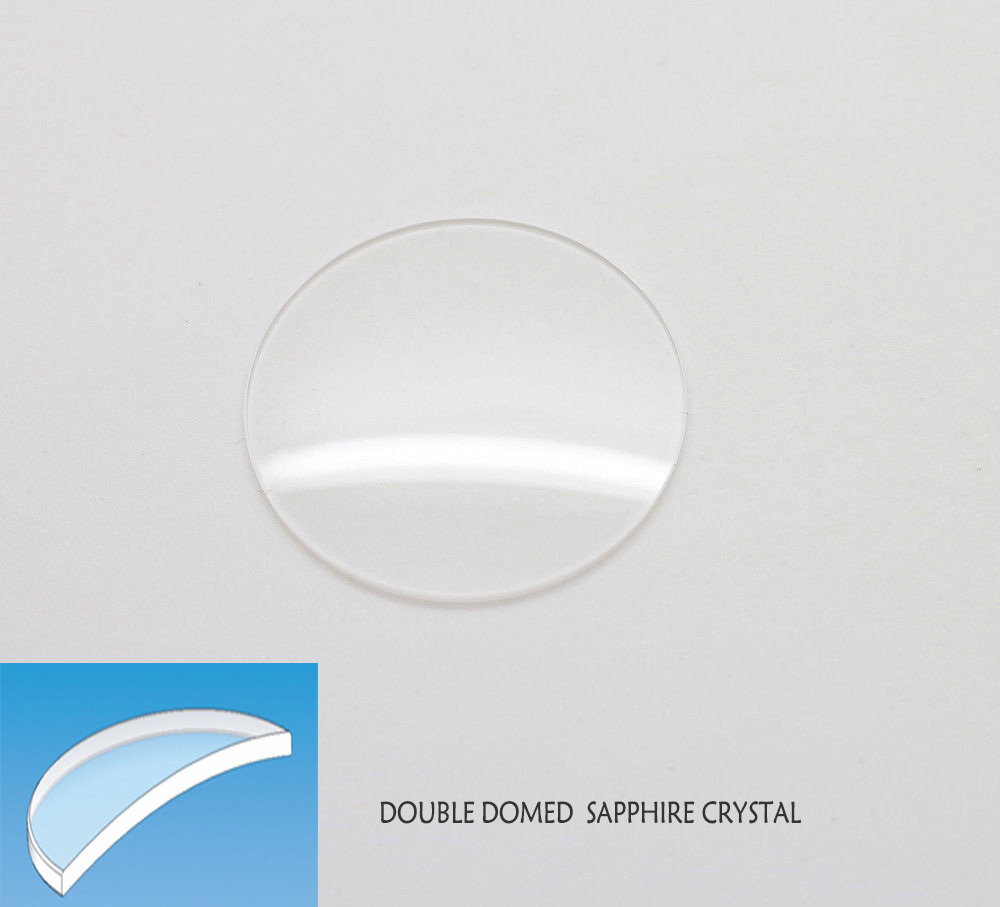 38mm Sapphire Crystal Watch Crystals Double-Domed (Height 2.5mm x Thick1.3mm)