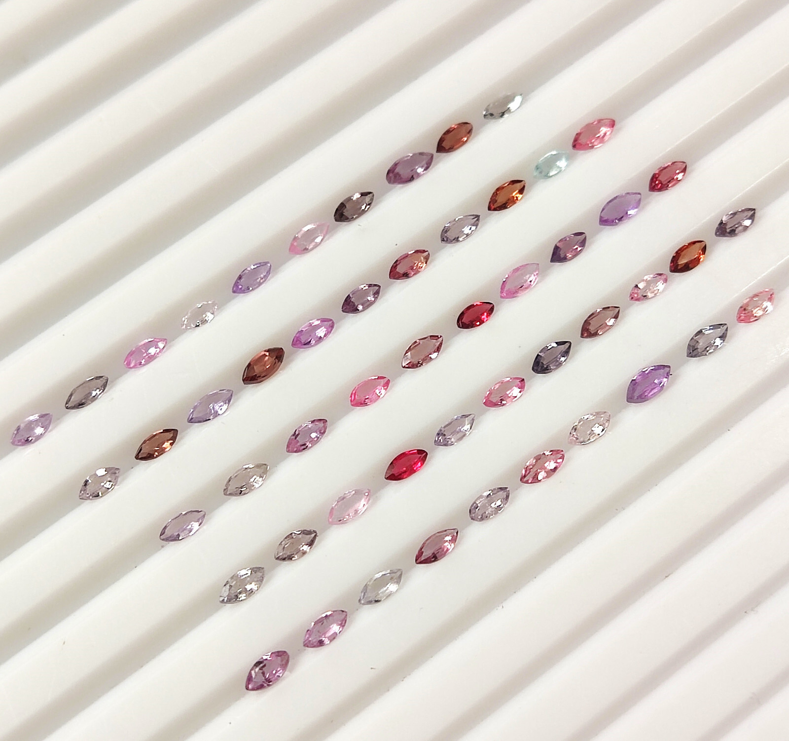 Natural Spinel 4X2 mm Marquise Multi Color Untreated Faceted Gemstone 50 Pieces