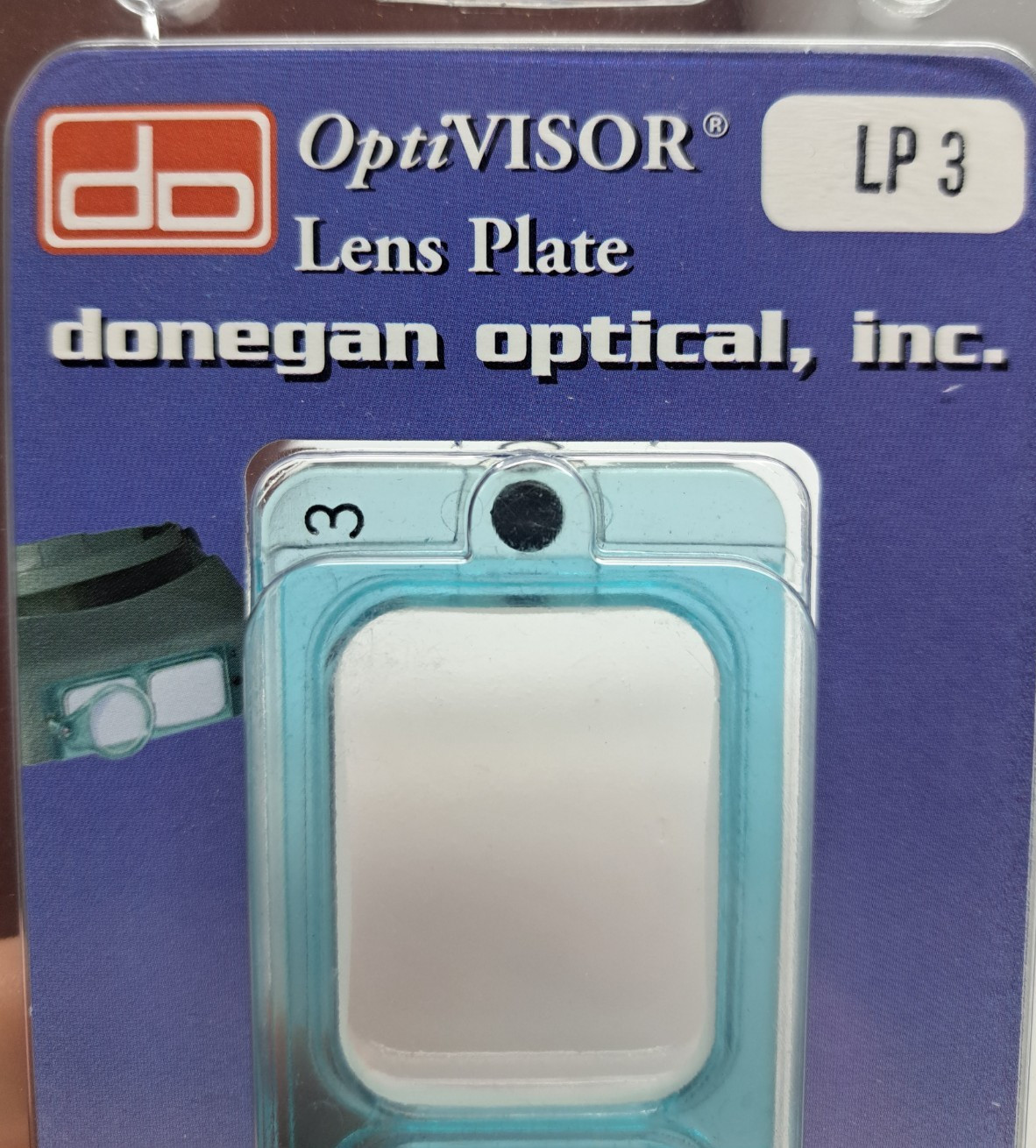 NEW! Donegan OptiVisor LP3 Replacement Glass Lens Plate for Magnifier 1.75X