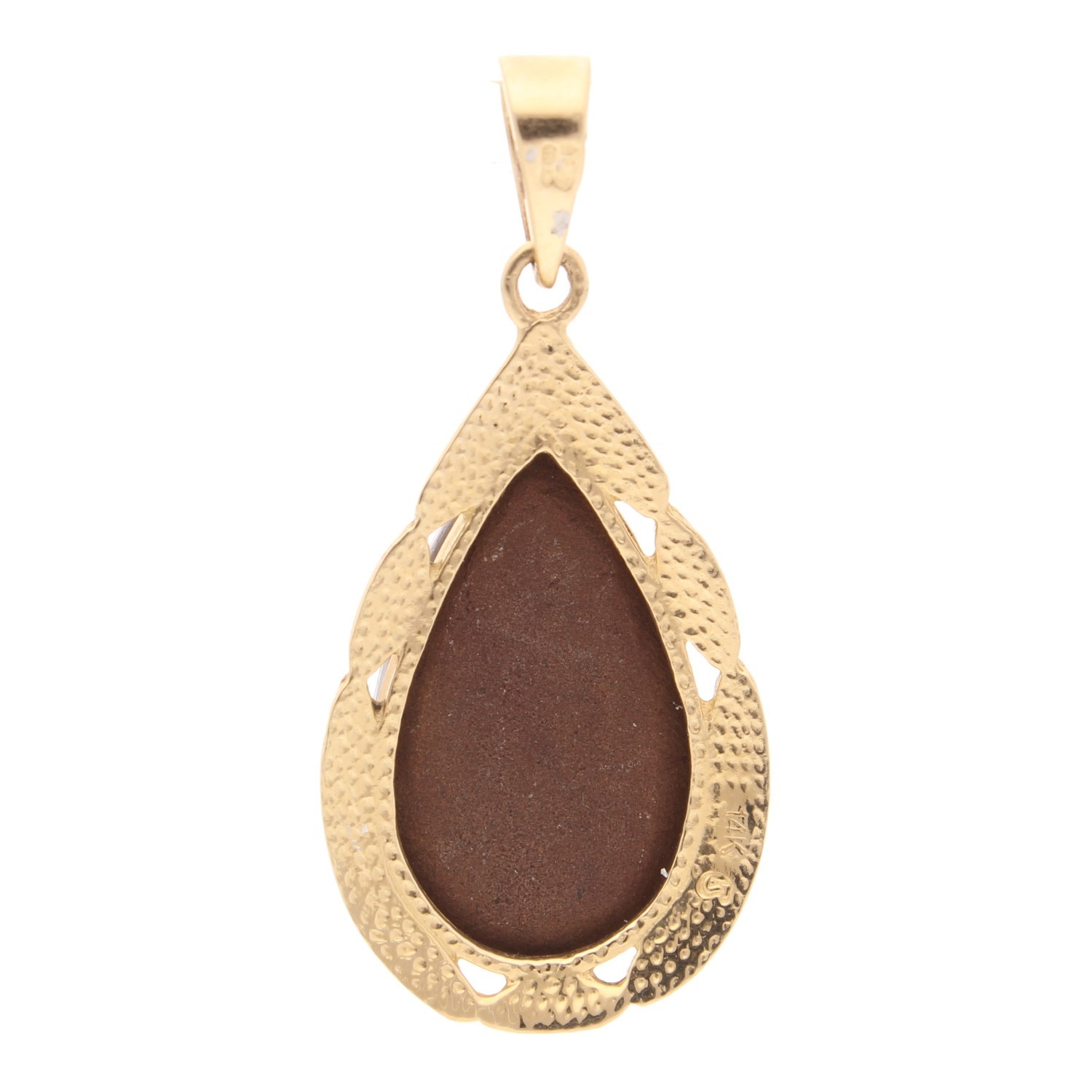 14Carat Yellow Gold Korite Pendant (15x26mm)