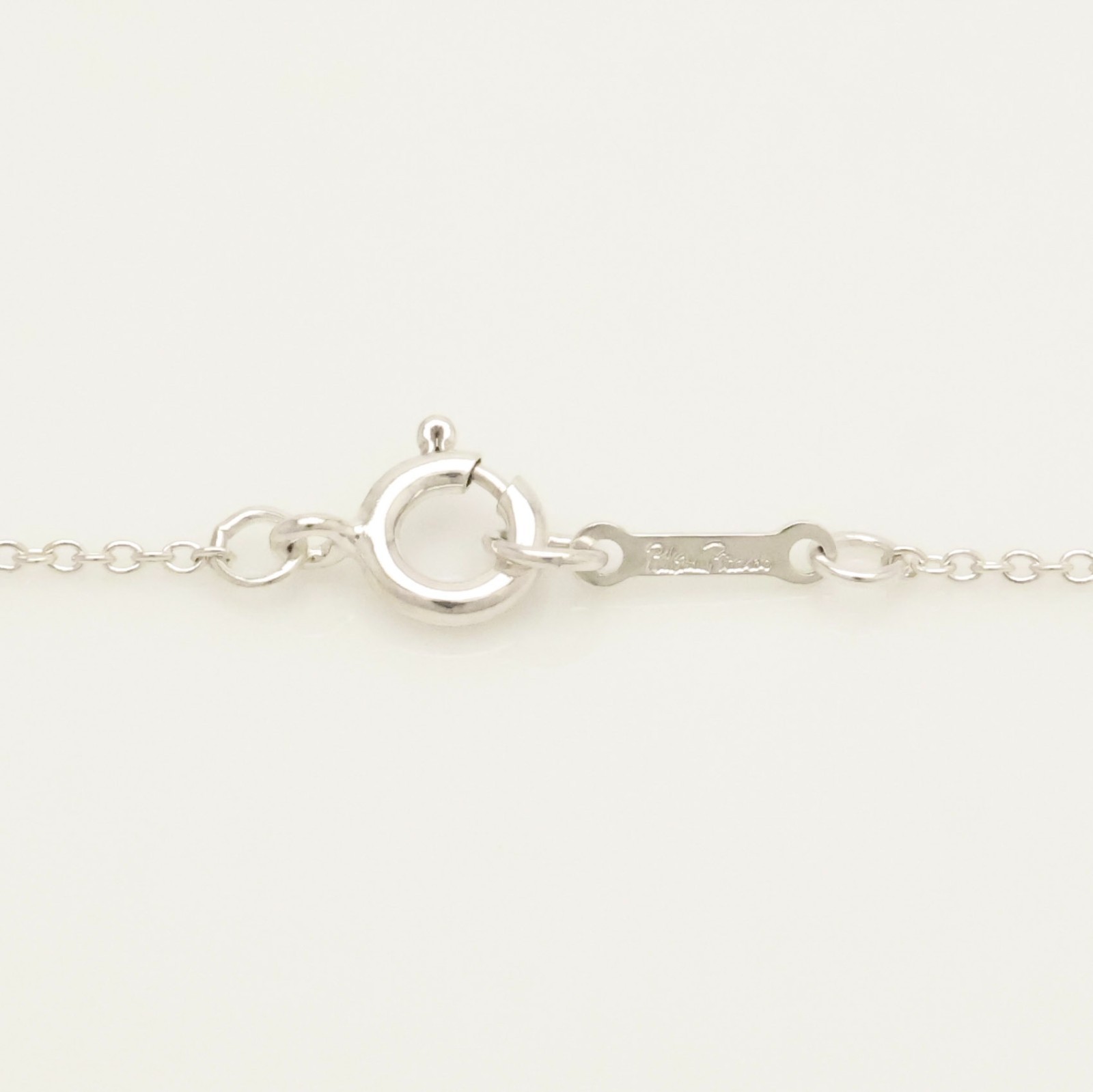 Authentic Tiffany & Co. Picasso Tenderness Heart Necklace 16.3″ Silver w/Pouch