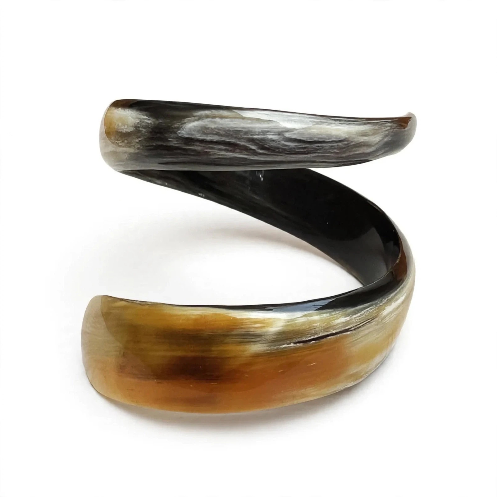 Handcrafted Buffalo Horn Cuff Bracelet Natural Tribal Boho Bangle Boho Style