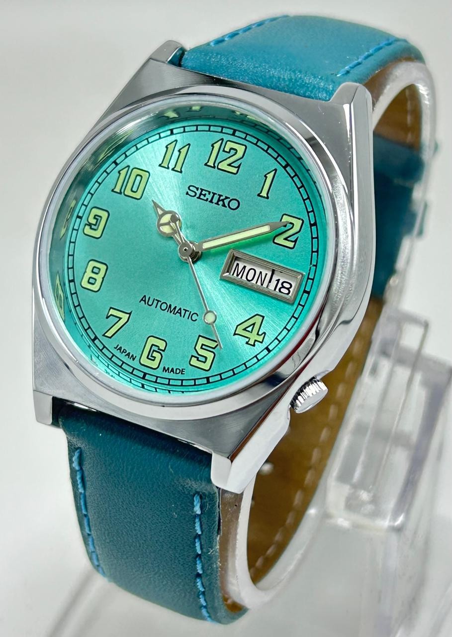 Vintage Seiko Blue Dial Automatic Japan Movement No.6309A Men’s Wrist Watch.