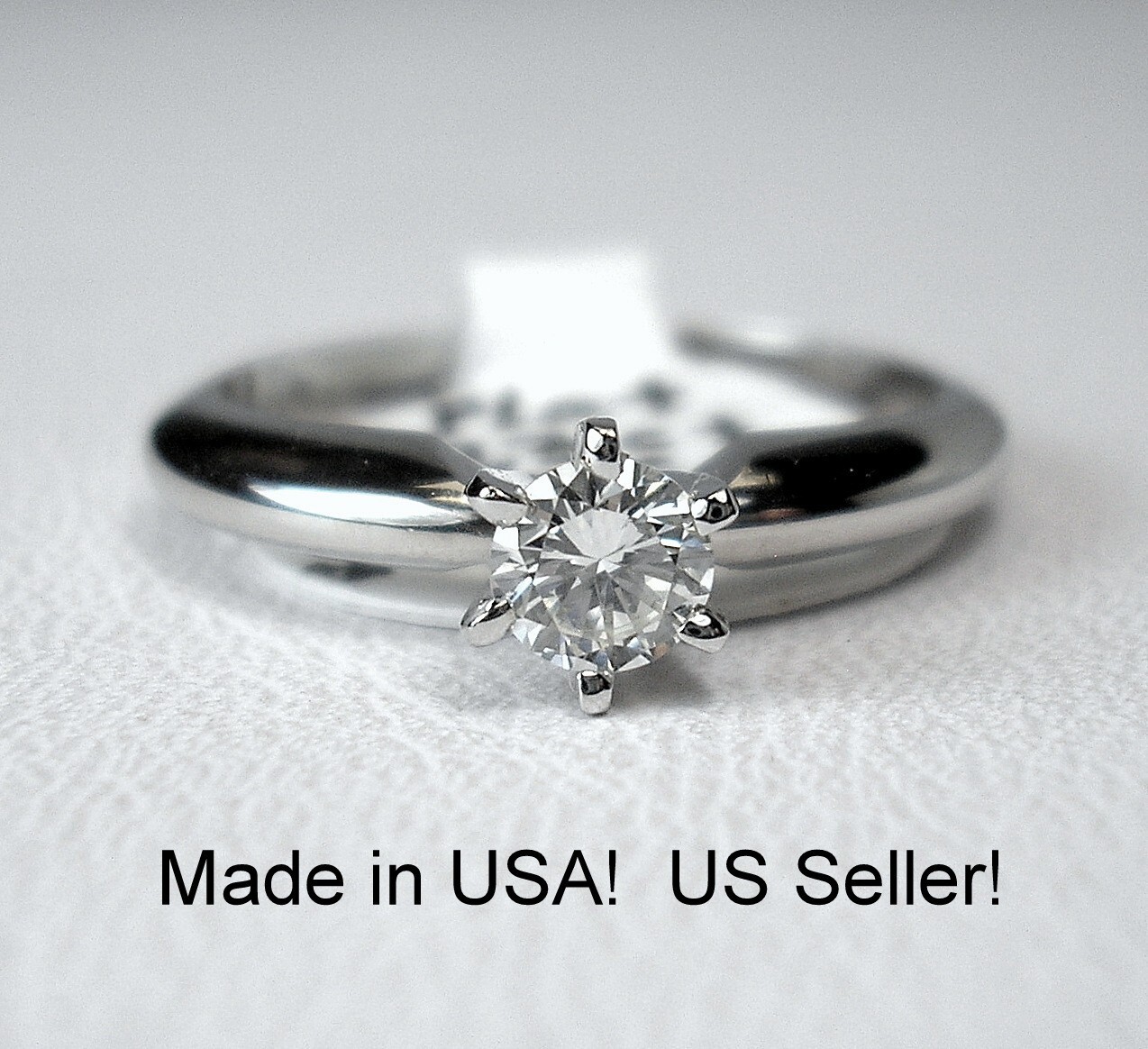 0.23 ct Round H/VVS-2 Natural Diamond Platinum Solitaire Ring Was $1,595 Video