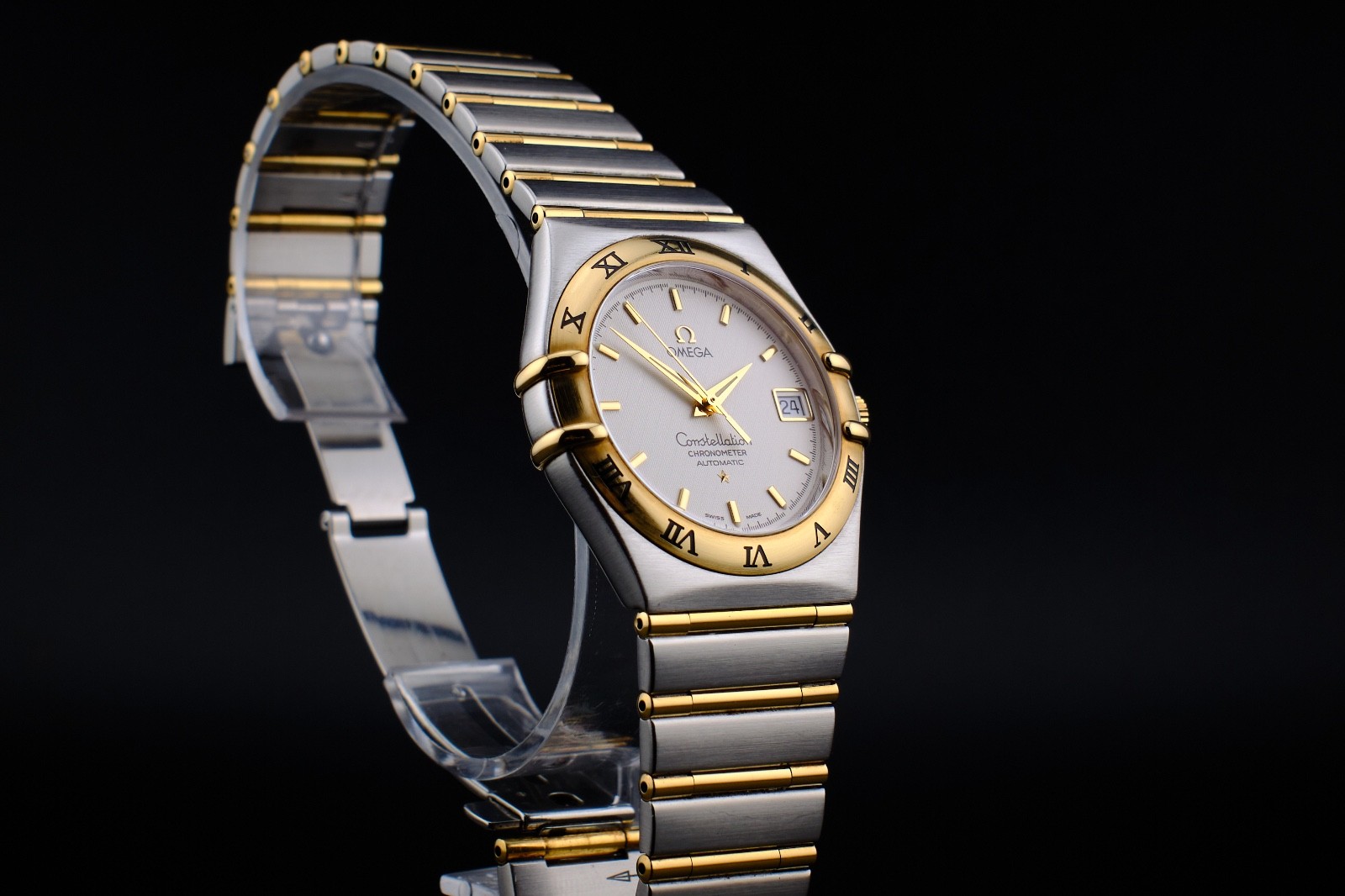 Omega Constellation 1202.30 18k Gold Full Bar Auto Chronometer • Full Set Box