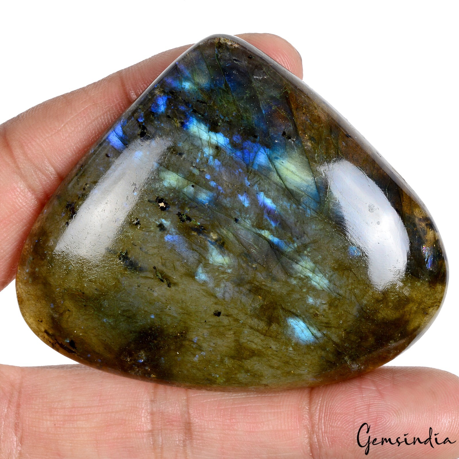 360 Ct Natural Untreated Blue Shine Labradorite Pear Cab Gems Pendant Size Gems