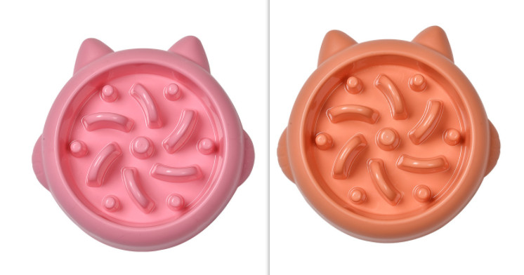 Pet Dog Cat Slow Feeder Bowls Anti Choking Slow Feeder Dish Bowl Home Dog Eating